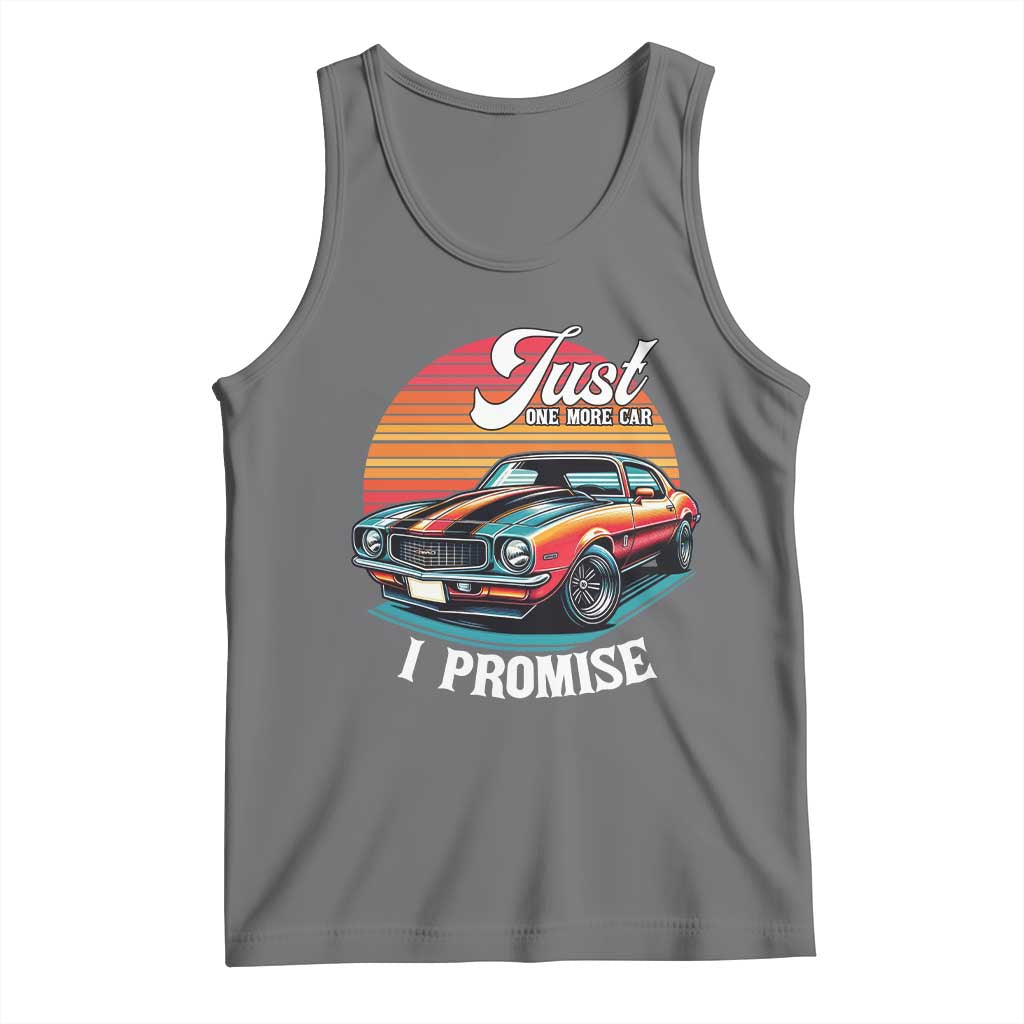 Funny Car Enthusiast Tank Top Just One More Car I Promise - Wonder Print Shop
