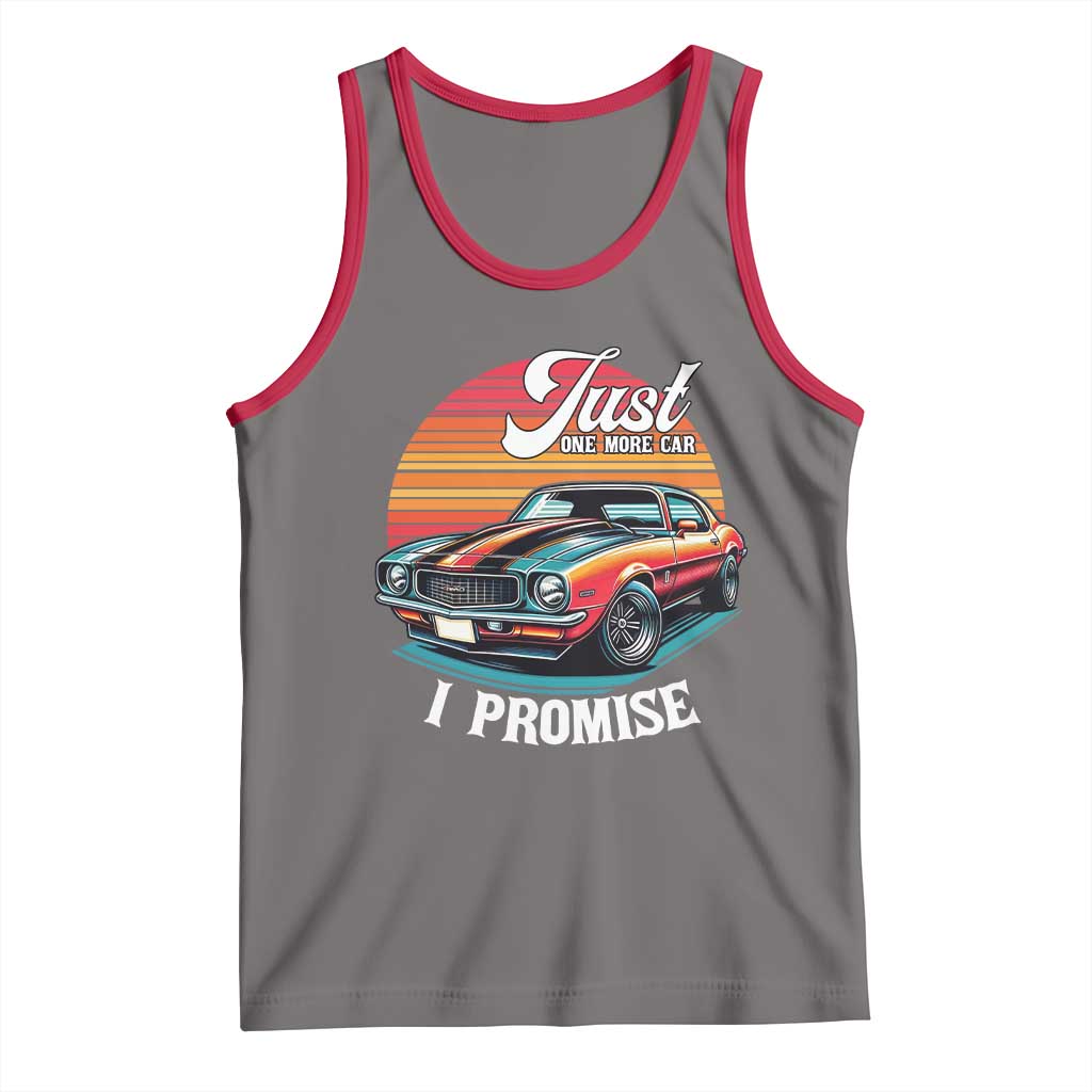 Funny Car Enthusiast Tank Top Just One More Car I Promise - Wonder Print Shop