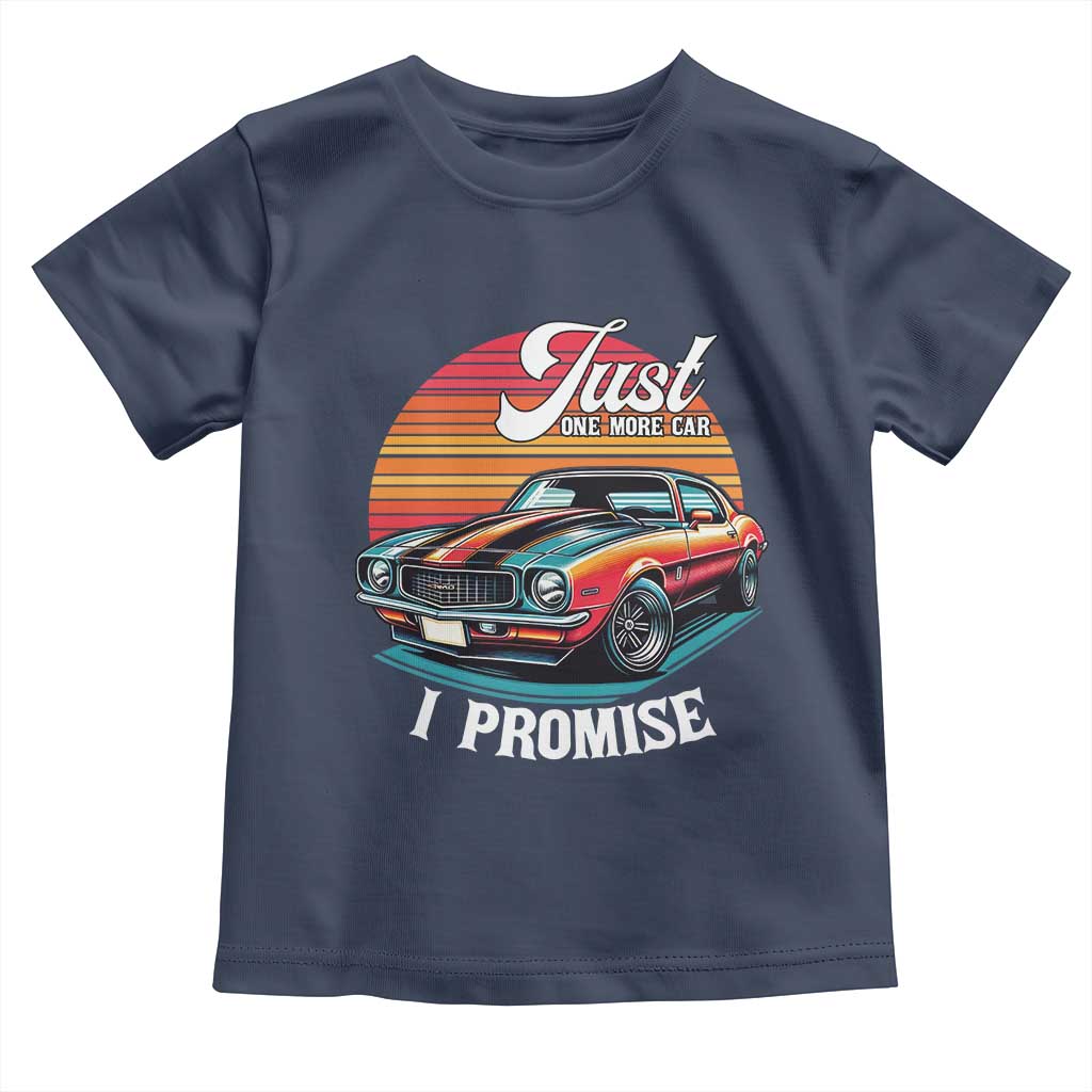 Funny Car Enthusiast Toddler T Shirt Just One More Car I Promise - Wonder Print Shop