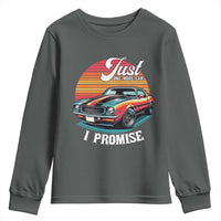 Funny Car Enthusiast Youth Sweatshirt Just One More Car I Promise - Wonder Print Shop