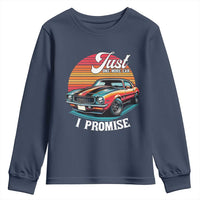 Funny Car Enthusiast Youth Sweatshirt Just One More Car I Promise - Wonder Print Shop