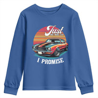 Funny Car Enthusiast Youth Sweatshirt Just One More Car I Promise - Wonder Print Shop