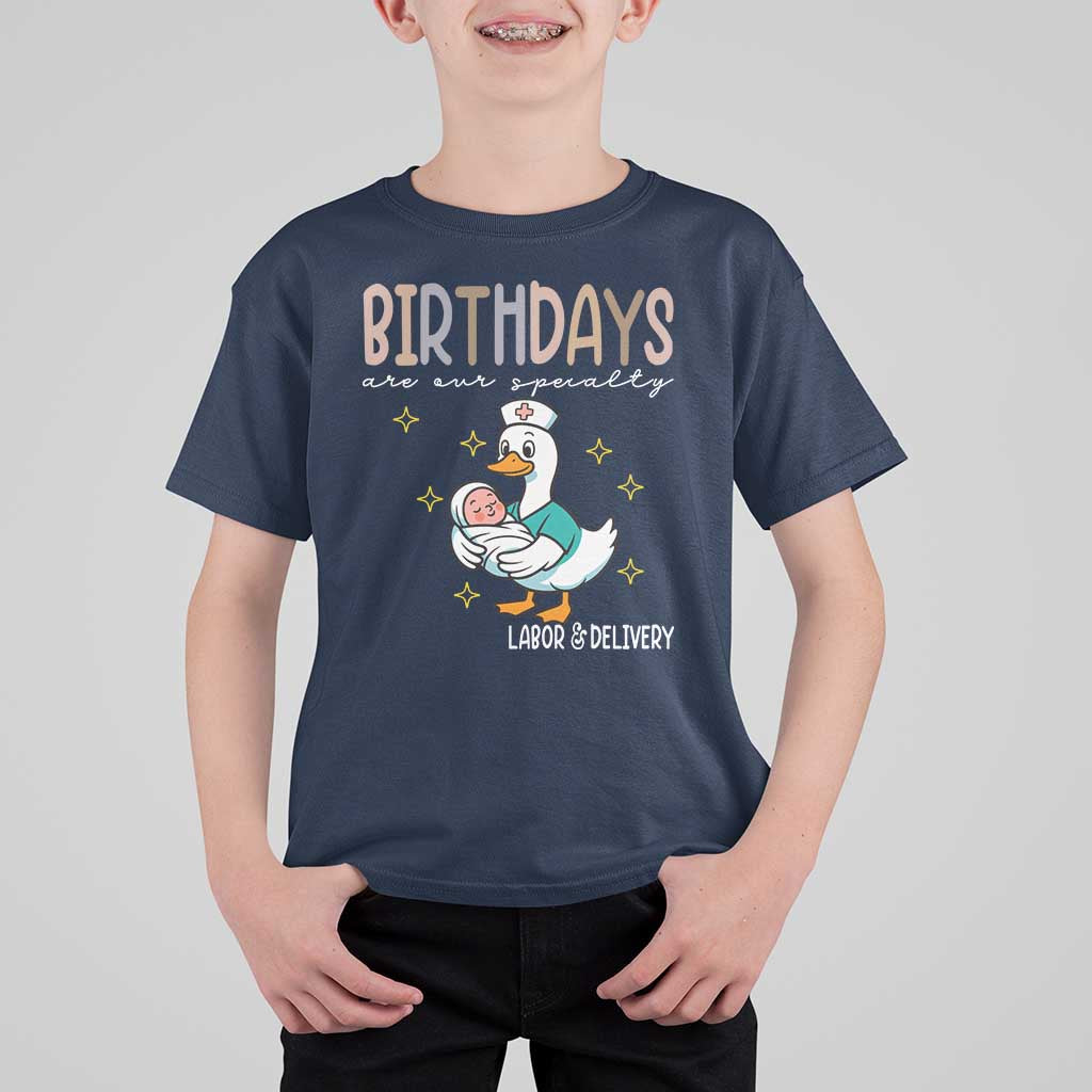 Labor And Delivery Nurse T Shirt For Kid Birthdays Are Our Specialty - Wonder Print Shop