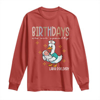 Labor And Delivery Nurse Long Sleeve Shirt Birthdays Are Our Specialty - Wonder Print Shop