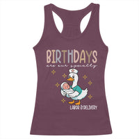 Labor And Delivery Nurse Racerback Tank Top Birthdays Are Our Specialty - Wonder Print Shop