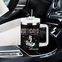 Labor And Delivery Nurse Tumbler With Handle Birthdays Are Our Specialty