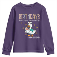 Labor And Delivery Nurse Youth Sweatshirt Birthdays Are Our Specialty - Wonder Print Shop