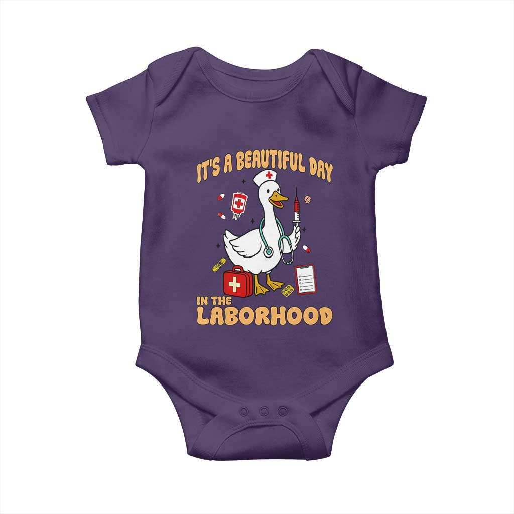Goose ER Nurse Baby Onesie It Is A Beautiful Day In The Laborhood - Wonder Print Shop