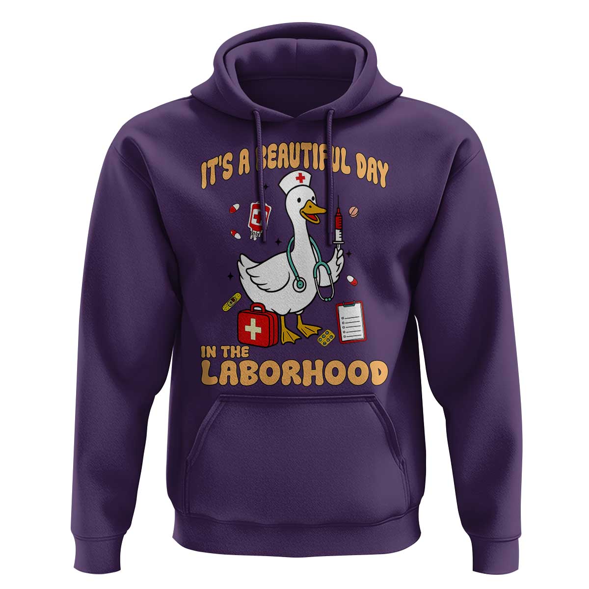 Goose ER Nurse Hoodie It Is A Beautiful Day In The Laborhood - Wonder Print Shop
