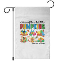 Thanksgiving Labor And Delivery Nurse Garden Flag Cutest Turkeys - Wonder Print Shop