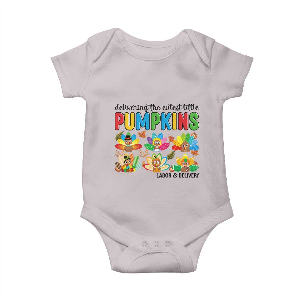 Thanksgiving Labor And Delivery Nurse Baby Onesie Cutest Turkeys - Wonder Print Shop