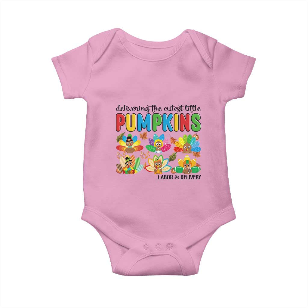 Thanksgiving Labor And Delivery Nurse Baby Onesie Cutest Turkeys - Wonder Print Shop