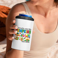 Thanksgiving Labor And Delivery Nurse 4 in 1 Can Cooler Tumbler Cutest Turkeys