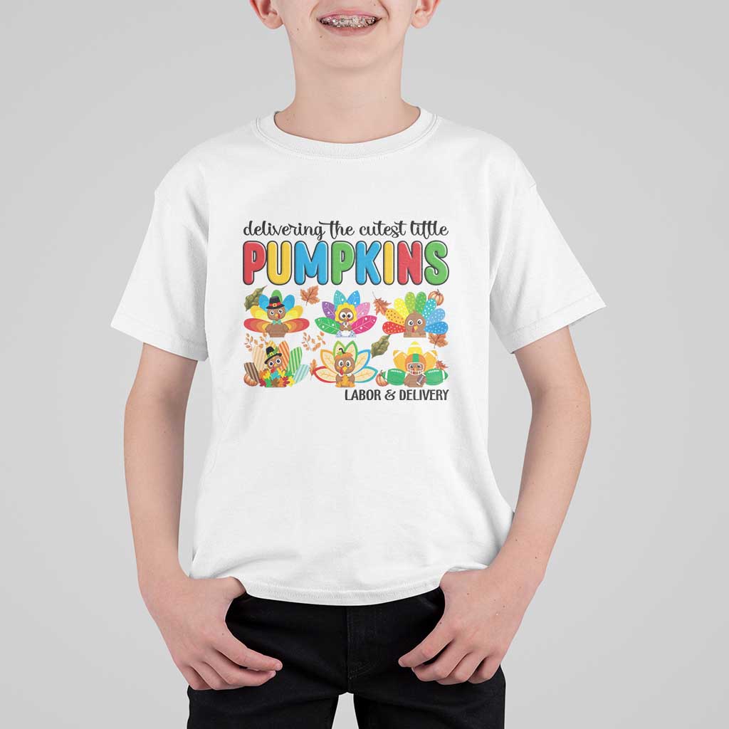 Thanksgiving Labor And Delivery Nurse T Shirt For Kid Cutest Turkeys - Wonder Print Shop