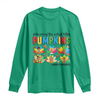 Thanksgiving Labor And Delivery Nurse Long Sleeve Shirt Cutest Turkeys - Wonder Print Shop