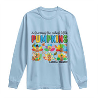 Thanksgiving Labor And Delivery Nurse Long Sleeve Shirt Cutest Turkeys - Wonder Print Shop