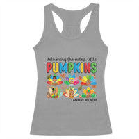 Thanksgiving Labor And Delivery Nurse Racerback Tank Top Cutest Turkeys - Wonder Print Shop