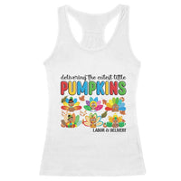 Thanksgiving Labor And Delivery Nurse Racerback Tank Top Cutest Turkeys - Wonder Print Shop