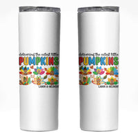 Thanksgiving Labor And Delivery Nurse Skinny Tumbler Cutest Turkeys
