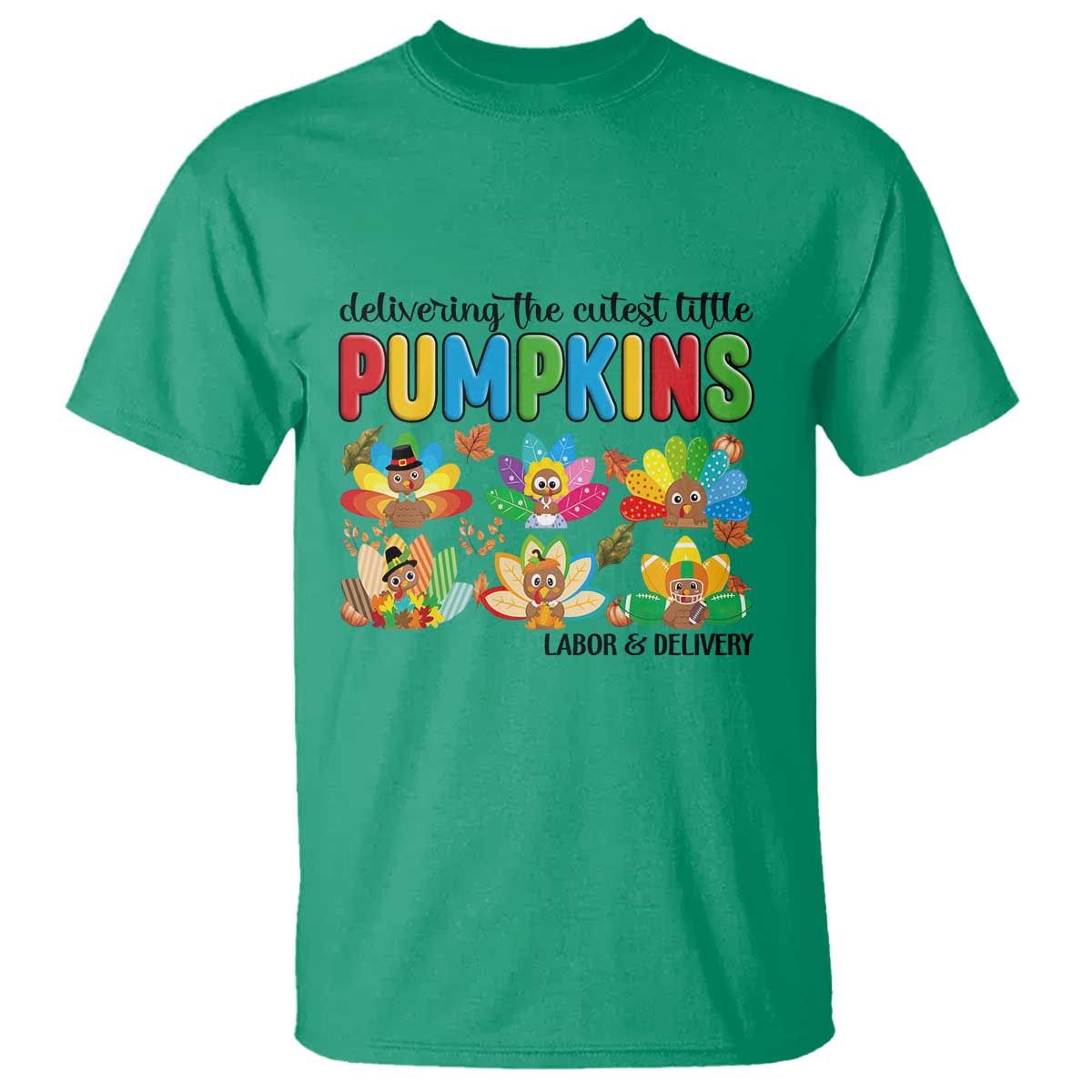 Thanksgiving Labor And Delivery Nurse T Shirt Cutest Turkeys - Wonder Print Shop