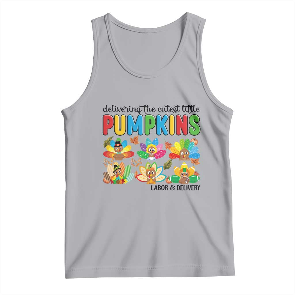 Thanksgiving Labor And Delivery Nurse Tank Top Cutest Turkeys - Wonder Print Shop