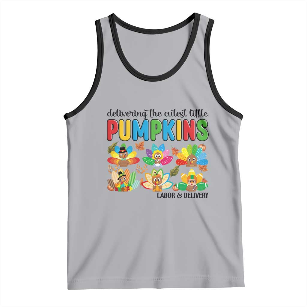 Thanksgiving Labor And Delivery Nurse Tank Top Cutest Turkeys - Wonder Print Shop