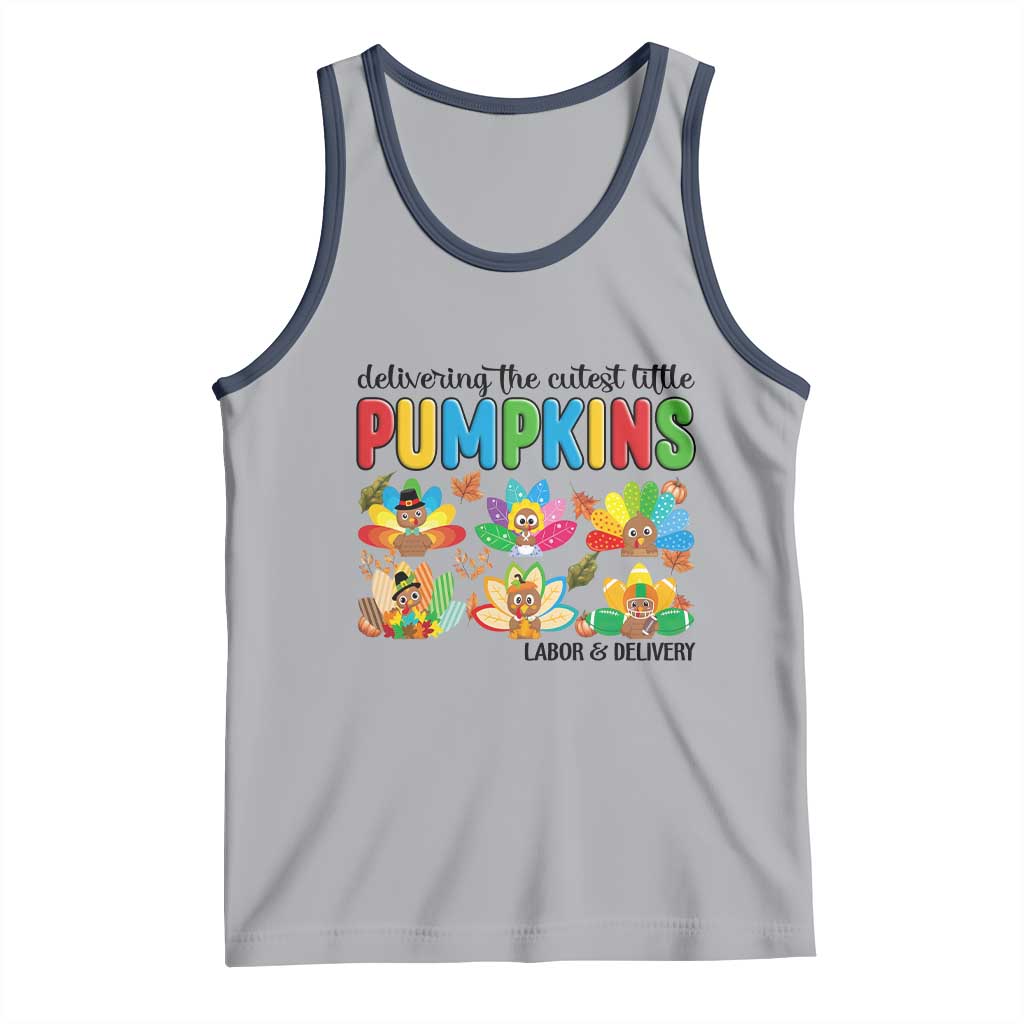 Thanksgiving Labor And Delivery Nurse Tank Top Cutest Turkeys - Wonder Print Shop