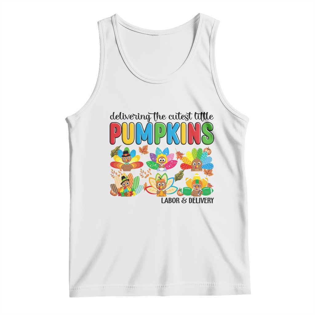Thanksgiving Labor And Delivery Nurse Tank Top Cutest Turkeys - Wonder Print Shop