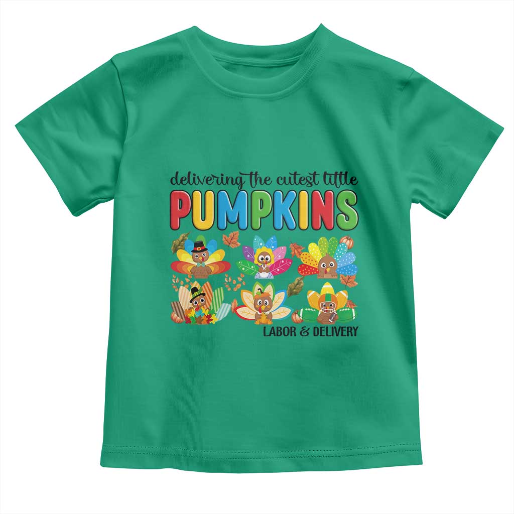 Thanksgiving Labor And Delivery Nurse Toddler T Shirt Cutest Turkeys - Wonder Print Shop