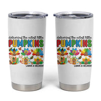 Thanksgiving Labor And Delivery Nurse Tumbler Cup Cutest Turkeys