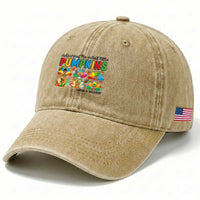 Thanksgiving Labor And Delivery Nurse Washed Cotton Baseball Cap Cutest Turkeys