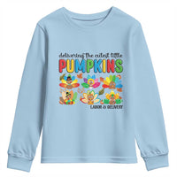 Thanksgiving Labor And Delivery Nurse Youth Sweatshirt Cutest Turkeys - Wonder Print Shop