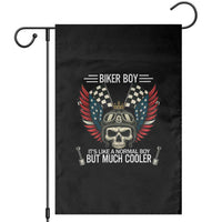 Skull Biker American Flag Motorcycle Biker Son Garden Flag - Wonder Print Shop