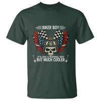 Skull Biker American Flag Motorcycle Biker Son T Shirt - Wonder Print Shop