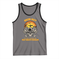Funny Skull Motocycle Halloween Biker Son Tank Top Biker Boy It's Like A Normal Boy But Much Cooler - Wonder Print Shop
