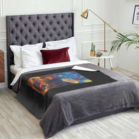 Racing Car Starry Night Las Vegas Race Day Throw Blanket - Wonder Print Shop