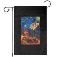 Racing Car Starry Night Las Vegas Race Day Garden Flag - Wonder Print Shop