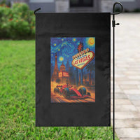 Racing Car Starry Night Las Vegas Race Day Garden Flag - Wonder Print Shop