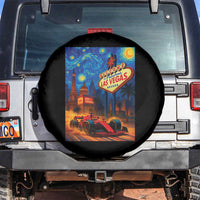 Racing Car Starry Night Las Vegas Race Day Spare Tire Cover - Wonder Print Shop