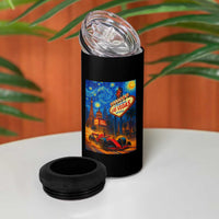 Racing Car Starry Night Las Vegas Race Day 4 in 1 Can Cooler Tumbler