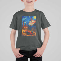 Racing Car Starry Night Las Vegas Race Day T Shirt For Kid - Wonder Print Shop
