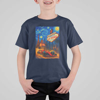 Racing Car Starry Night Las Vegas Race Day T Shirt For Kid - Wonder Print Shop
