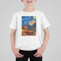 Racing Car Starry Night Las Vegas Race Day T Shirt For Kid - Wonder Print Shop