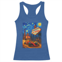 Racing Car Starry Night Las Vegas Race Day Racerback Tank Top - Wonder Print Shop