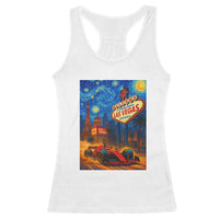 Racing Car Starry Night Las Vegas Race Day Racerback Tank Top - Wonder Print Shop