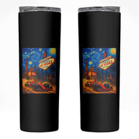 Racing Car Starry Night Las Vegas Race Day Skinny Tumbler