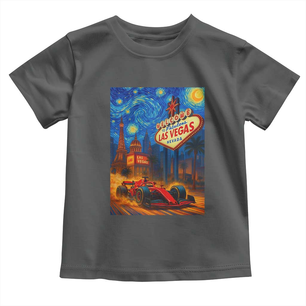 Racing Car Starry Night Las Vegas Race Day Toddler T Shirt - Wonder Print Shop