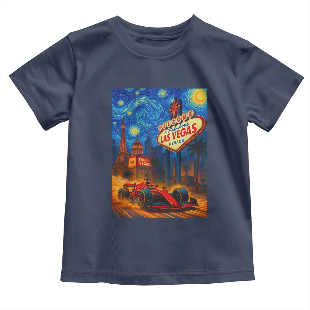 Racing Car Starry Night Las Vegas Race Day Toddler T Shirt - Wonder Print Shop