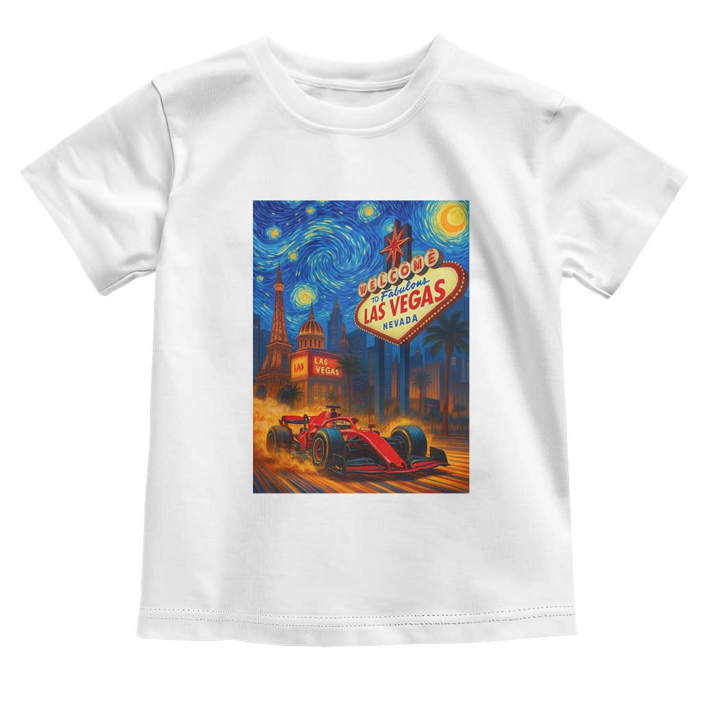 Racing Car Starry Night Las Vegas Race Day Toddler T Shirt - Wonder Print Shop