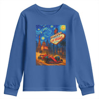 Racing Car Starry Night Las Vegas Race Day Youth Sweatshirt - Wonder Print Shop